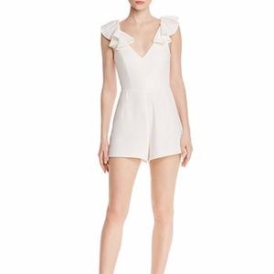 Amanda Uprichard Gimlet V-Neck Romper
